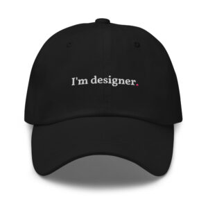 Casquette "I'm designer"