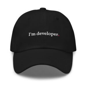 Casquette "I'm developer"